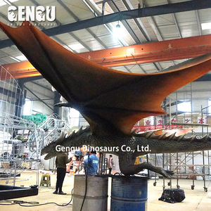 <span class=keywords><strong>Dragon</strong></span> animatronique de haute simulation pour parc d'attractions intérieur centre commercial parc d'aventure aéroport garderie métal - Product Image 5
