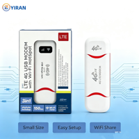 Modem USB 4G portable Yiran UFI modèle U96-3, design New-Crescent, prend en charge le hotspot WiFi de poche à faible coût avec emplacement pour carte SIM