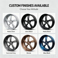 Rines Monobloque Forjados de 15 Pulgadas para Mazda MX-5 Miata 15x7 Spec Miata, Rines Legales para Carreras