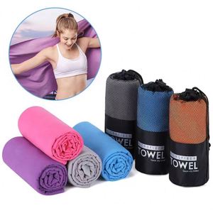 Serviette de sport en microfibre personnalisée brodée, tricotée, à séchage rapide et écologique pour adultes, idéale pour la gym et le fitness (vente en gros) - Product Image 3