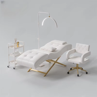 Offre Spéciale lits de massage facial noirs au design de luxe chaise spa salon de beauté lit de beauté lit d'extension de cils