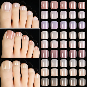 120 <span class=keywords><strong>Uñas</strong></span> Postizas Francesas <span class=keywords><strong>Cortas</strong></span> Cuadradas, <span class=keywords><strong>Uñas</strong></span> Postizas Acrílicas de Cobertura Completa, Color Blanco Nude Brillante, <span class=keywords><strong>Uñas</strong></span> Postizas a Presión <span class=keywords><strong>para</strong></span> Mujer - Product Image 3