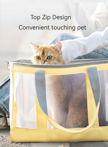 Dress <span class=keywords><strong>pet</strong></span> Leather <span class=keywords><strong>Pet</strong></span> Carrier Rucksack Umwelt freundlicher atmungsaktiver Welpen-Katzen träger aus Polyester mit festem Muster im Känguru-Stil - Product Image 6