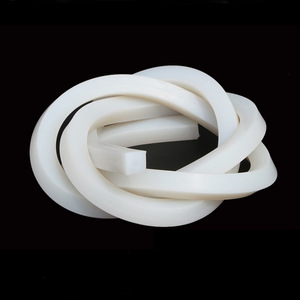 Tiras de sellado de silicona cuadradas sólidas blancas lechosas resistentes a altas temperaturas Suministro de fabricantes de productos de caucho de forma especial - Product Image 6