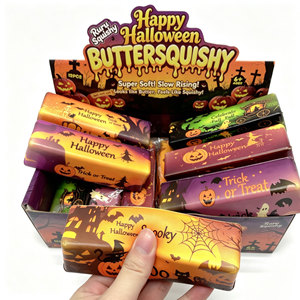 Jouet Squishy en forme de bâton de beurre à remontée lente pour Halloween, emballage individuel, jouet anti-stress à presser en forme de barre - Product Image 4