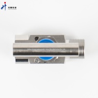 Vannes à pointeau de contrôle de débit en acier inoxydable 6000psi Vanne d'angle à aiguille haute pression à extrémité filetée 1/2NPT