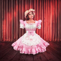 Robe de servante classique Lolita, ensemble tablier grande taille, costume de jeu de rôle Lolita Catgirl, costume de jeu de rôle