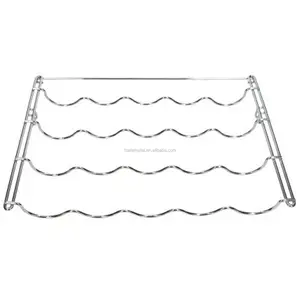 Réfrigérateur Organisateur Supports De Stockage Rack Réfrigérateur Insert Fil <span class=keywords><strong>Porte</strong></span>-<span class=keywords><strong>Bouteille</strong></span> De Vin Rack Pour Boissons - Product Image 2