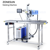 ZONESUN ZS-LMC1 automatique bouteilles en PET QR Code Date Laser Machine de codage imprimante CO2 Laser Machine de marquage pour ligne de remplissage
