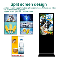 Pantalla LCD para Kiosco de 43, 55 y 65 Pulgadas, Pantallas de Publicidad Digital y Señalización, Kiosco Interactivo con Pantalla Táctil de Pie