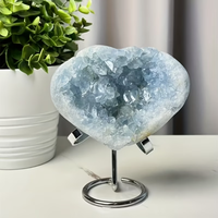 Cristal brut de Célestite bleue, grappe de Druzy, pierres de guérison, spécimens minéraux pour la décoration intérieure, la méditation Reiki, cadeau, vente en gros