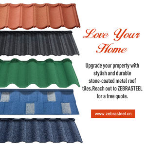 <span class=keywords><strong>Prix</strong></span> bon marché plus fort en acier tuile de toiture en métal 0.25mm 0.28mm 0.3mm 0.35mm 0.38mm 0.5mm couleur puce pierre enduit tuile de toiture en métal - Product Image 6