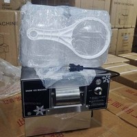 Machine à glace pilée et à flocons de neige automatique à haute productivité, en acier inoxydable 304, pour usage commercial, différentes couleurs disponibles