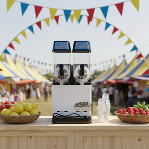 เครื่องทำน้ำแข็งปั่นอัตโนมัติแบบขายส่งใหม่ 2/3/4 ถัง พร้อมคอมเพรสเซอร์เชิงพาณิชย์ สำหรับทำสมูทตี้ ไอศกรีม โยเกิร์ต นม 3 รสชาติ - Product Image 1