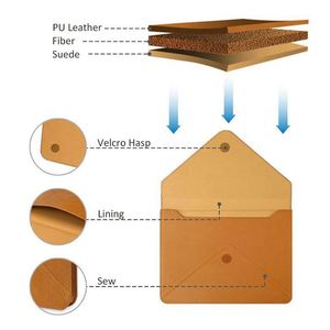 Housse pour ordinateur portable en cuir PU résistant à l'eau, fabriquée en usine BSCI, personnalisée, imperméable pour iPad Pro, MacBook Air et Pro Notebook 13-13.3 - Product Image 2