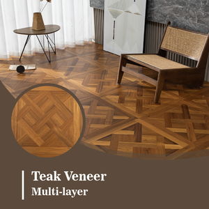 <span class=keywords><strong>Parquet</strong></span> <span class=keywords><strong>stratifié</strong></span> moderne en teck style Versailles, étanche et résistant aux rayures, idéal pour entrepôt - Offre Spéciale - Product Image 2