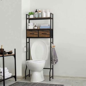 Étagère de rangement multifonctionnelle moderne pour salle de bain, gain de place, pour toilettes et machine à laver - Product Image 5