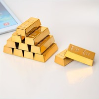 Nouveauté 2026, cadeau original, aimants de réfrigérateur en forme de lingot d'or, aimant lingot d'or, mini aimant en forme de lingot d'or, autocollants magnétiques pour tableau d'affichage