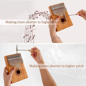 Kit Kalimba Artigianale a 17 Tasti con Acciaio Inossidabile e Mogano Colore Naturale, Opzioni OEM, Strumento Musicale - Product Image 5