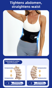 Cinturón <span class=keywords><strong>de</strong></span> Soporte Lumbar Ajustable, Soporte Ortopédico para la Espalda, para Hernia Discal, Ciática, <span class=keywords><strong>Dolor</strong></span> Lumbar, Logotipo Personalizado OEM - Product Image 2