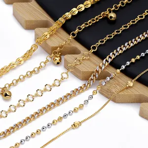 JXX Hot Selling Various Styles Brass Stylish Gold Plated Necklaces Wholesale Women Necklace Jewelry