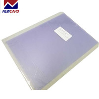 Ensembles de feuilles de fusion en PVC avec feuille d'impression à jet d'encre de 0.3mm et superposition de 0.1mm pour la fabrication de cartes en plastique