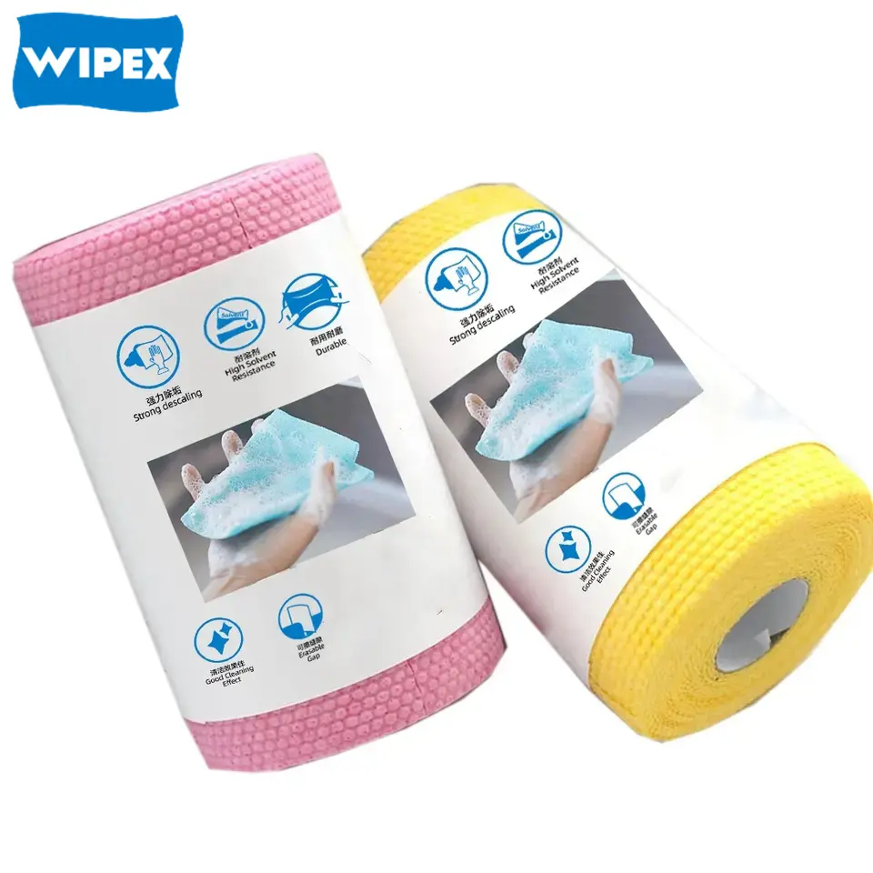 Reusable Kitchen Dish Scrubber Sponge Home Cleaning Washable Dish Towels Heavy Duty Degrease Wipes