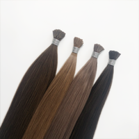 Extensions de cheveux humains russes en gros, haute qualité, blond glace balayage, I-Tip, teintes, vierges, bruts, super double drawn