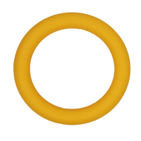 Anneau de dentition circulaire en silicone écologique pour bébés, jouet de dentition en silicone