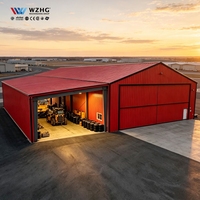 Hangar Modular Prefabricado de Acero para Aviones, GALPÓN METÁLICO, Instalación Rápida, Almacén Metálico