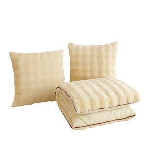 <span class=keywords><strong>Coussin</strong></span>-plaid de luxe doux 2-en-1, plaid de voyage convertible pour voiture, bureau, canapé, <span class=keywords><strong>coussin</strong></span> décoratif moelleux et chaud - Product Image 2