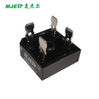Módulo de Diodo Rectificador de Puente Monofásico 35A 1000V Negro KBPC3510