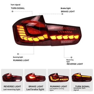 New 12V Scale Design <b>LED</b> Tail <b>Light</b> Assembly for 3 Series F30/F35 <b>Red</b> Turn Signal ABS Material Restoration Compatible F30 - Product Image 5