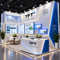 Stand en L personnalisé 10x20 pieds pour IMTS 2027 Chicago avec présentoirs à fixation rapide et démonstrations de produits