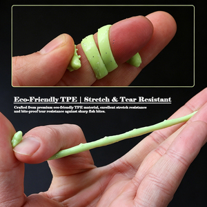 เหยื่อตกปลา Spinpoler Wholesale แบบกันฉีกขาด TPE Bionic Worm เหยื่อปลอมนุ่มเรืองแสง UV แบบลอยน้ำ เหยื่อแม็กโกต์แบบลอยน้ำ เหยื่อตกปลาแบบหนอน - Product Image 3