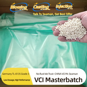 เม็ดพลาสติก VCI เกรด 3 ทนความร้อน ป้องกันสนิม สำหรับการเป่าฟิล์ม การเคลือบ VCI PE การฉีดขึ้นรูป และสารเติมแต่ง VCI แบบเข้มข้น - Product Image 2