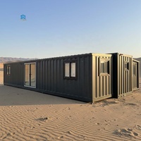 Bureau conteneur, Maison modulaire préfabriquée, Hôtel portable pliable au design respirant de style Mid-Century Modern