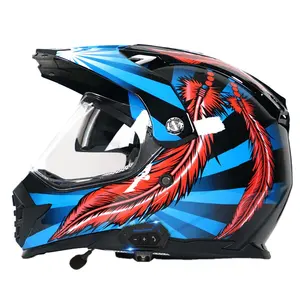 全脸摩托车头盔无线蓝牙摩托车头盔对讲头盔配件摩托车