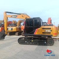 Excavatrice hydraulique d'occasion SANY SY155C 14,1 tonnes pour travaux de construction