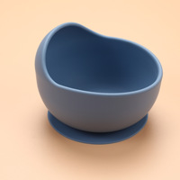 Bol à ventouse en silicone sans BPA avec cuillère Ensemble de vaisselle pour enfants de petite taille avec motif imprimé pour l'alimentation de bébé de 0 à 12 mois