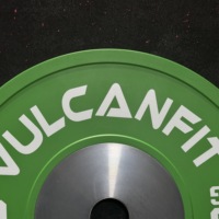 Offre Spéciale – Plaques de Poids en Caoutchouc VULCANFIT Personnalisables avec Logo, Qualité Compétition, Durables et Colorées pour l'Entraînement de Force