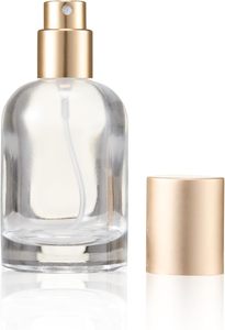 Mini Botella de Perfume de 50 ml, Botella de Perfume Retro de Lujo, Botella de Vidrio para Perfume con Tapa de Resina Blanca y Naranja - Product Image 4
