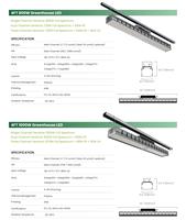 Solution LED pour serre commerciale IP65 800W/1000W, barre lumineuse de culture à spectre complet, rouge intense, gradation 0-10V, canal unique, PPE3.6 MAX