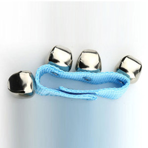 Cloche de poignet, cloche de pied, cloche de taille pour enfants, aide pédagogique pour la danse et la musique, 4, 5, 10 cloches, sangle en nylon colorée - Product Image 2