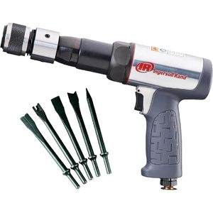 Kit de martillo neumático Ingersoll Rand 119MAXK de 3 1/2 pulgadas de carrera con juego de 5 cinceles para aplicaciones de trabajo pesado - Product Image 1
