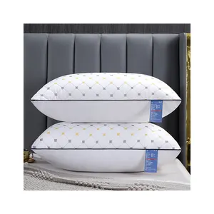 QUNZHEN Professional Supplier Luxury 5 Star hotel quality super soft comfortable pillows bed fiber pillows