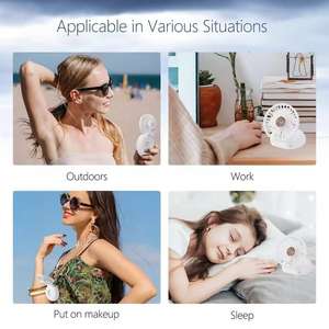 Nuevo ventilador portátil plegable para exteriores, hogar y escritorio, mini, silencioso, con aromaterapia, para venta al por mayor transfronteriza. - Product Image 3