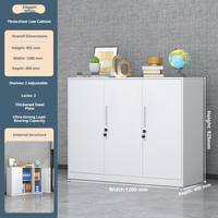 Armoire de rangement métallique verrouillable, armoire compacte en acier pour la maison, le garage, le bureau, étagère réglable, casier métallique robuste