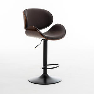 <span class=keywords><strong>Tabouret</strong></span> en cuir <span class=keywords><strong>de</strong></span> luxe moderne à hauteur <span class=keywords><strong>de</strong></span> comptoir chaise <span class=keywords><strong>de</strong></span> <span class=keywords><strong>bar</strong></span> haute rotative pour les repas en plein air café <span class=keywords><strong>industriel</strong></span> pour les bars cuisines - Product Image 4