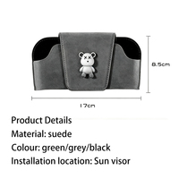 Support magnétique pour lunettes de soleil AutoErizo, étui en daim pour lunettes, accessoires intérieurs de voiture pour pare-soleil